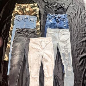 7 pair of american eagle jeans